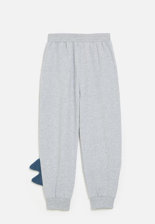 Pop Candy - Applique sweat pants-grey