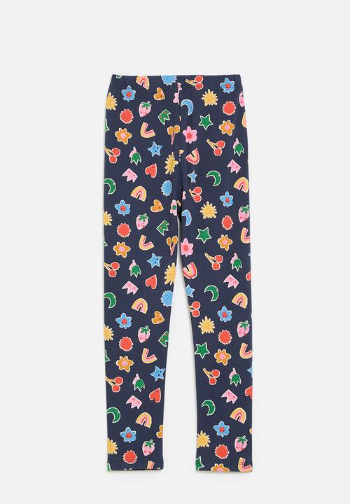 Pop Candy - Printed leggings - navy blue