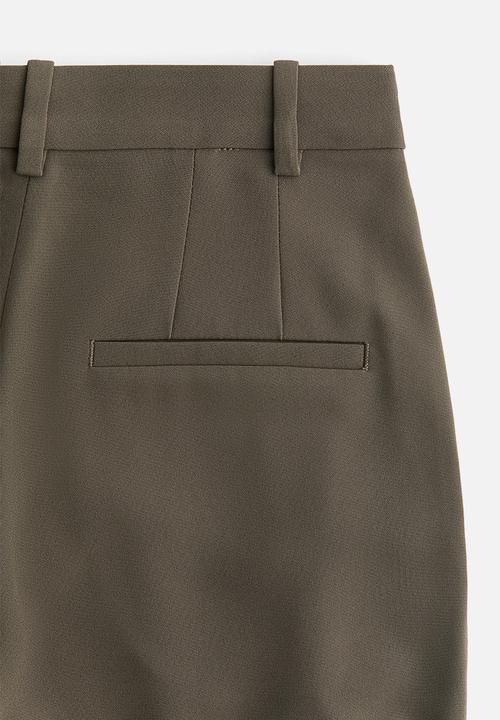 H&M - Wide trousers - khaki green