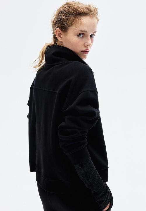 H&M - Zip-top sweatshirt - black/new york 