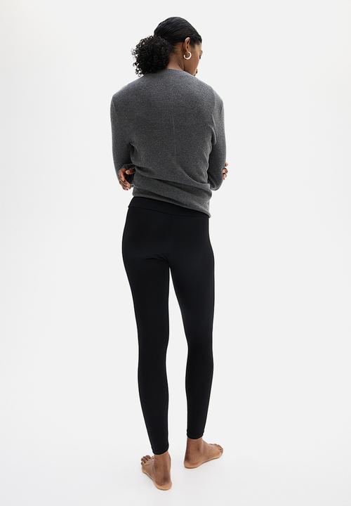 H&M - Microfibre leggings - black