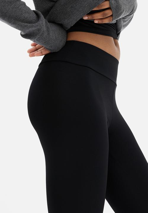 H&M - Microfibre leggings - black