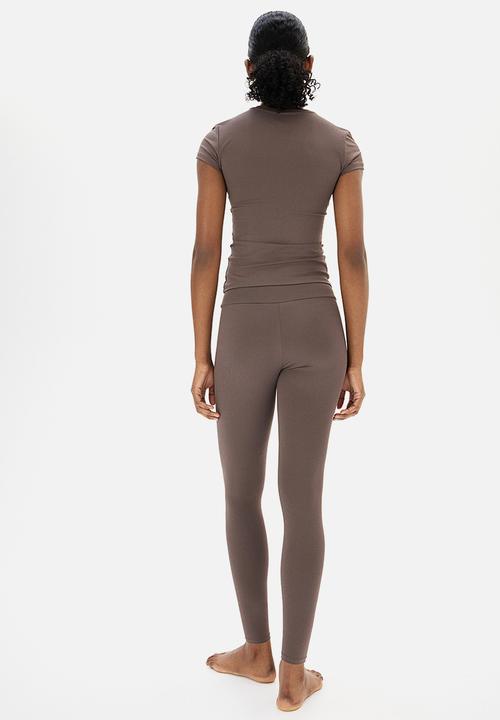 H&M - Microfibre leggings - beige