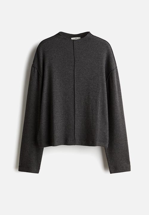 H&M - Fine-knit jumper - dark grey marl 