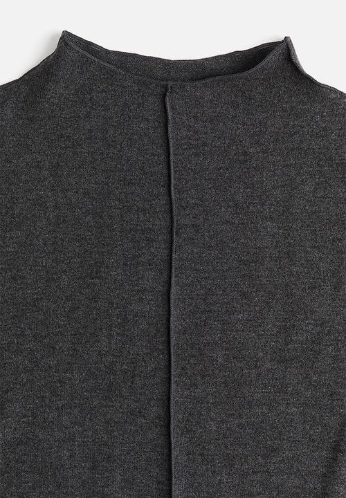 H&M - Fine-knit jumper - dark grey marl 