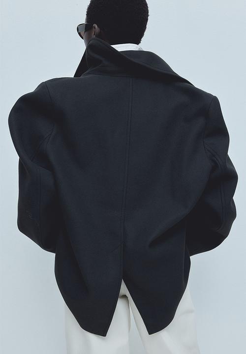 H&M - Pea coat - black
