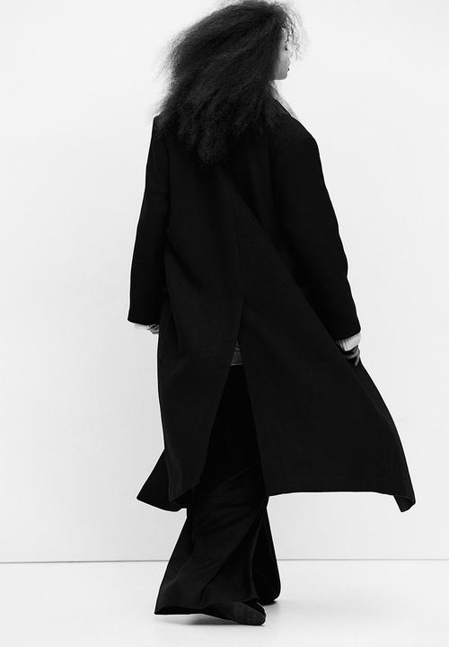 H&M - Oversized maxi coat - black