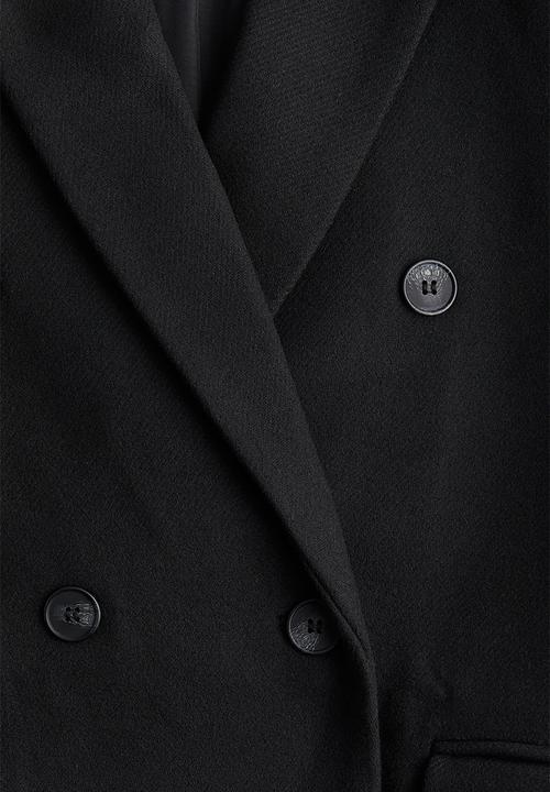 H&M - Oversized maxi coat - black