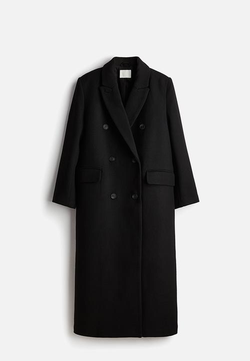 H&M - Oversized maxi coat - black