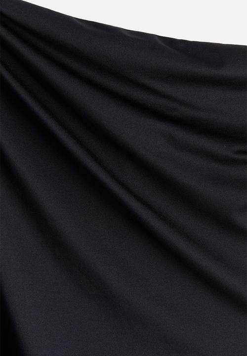 H&M - Draped off-the-shoulder top - black