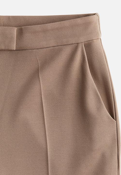 H&M - Flared jersey trousers - beige