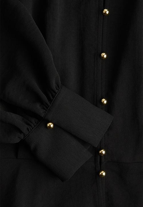 H&M - Long-sleeved dress - black