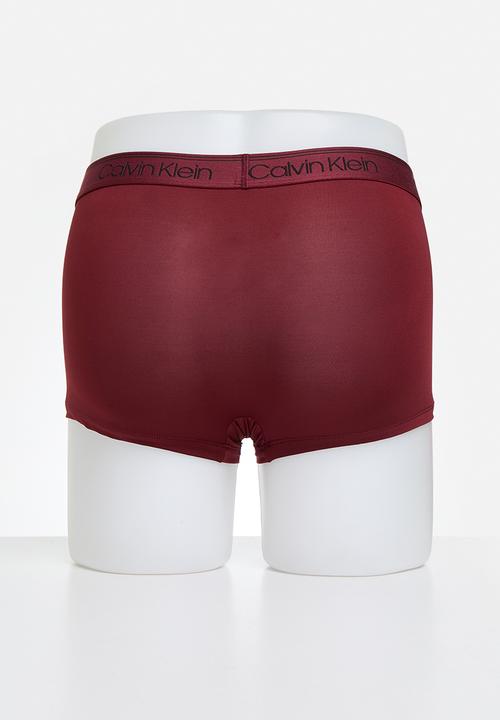 Calvin Klein - Low Rise Trunk 3 Pack - Black, Syrah, Cocoon