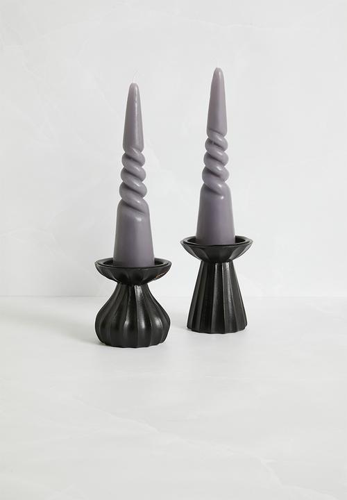 Sixth Floor - Set 2 Candle Twisted - Lilac