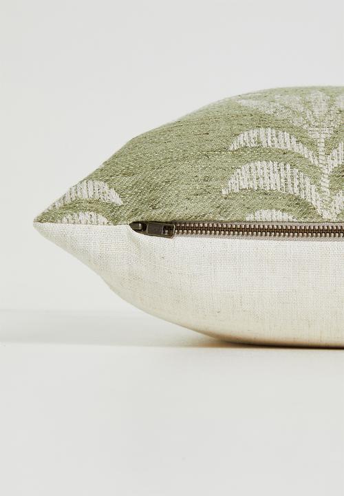 Hertex Fabrics - Wilderness jade cushion cover - Olive