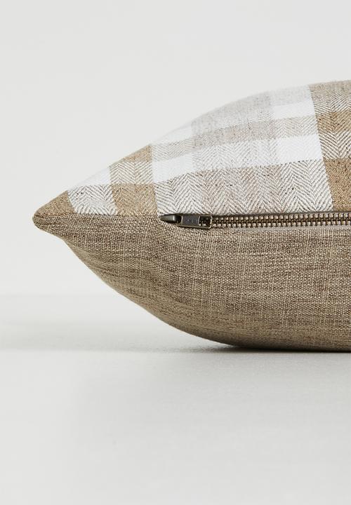 Hertex Fabrics - Dukkah traveller cushion cover - taupe