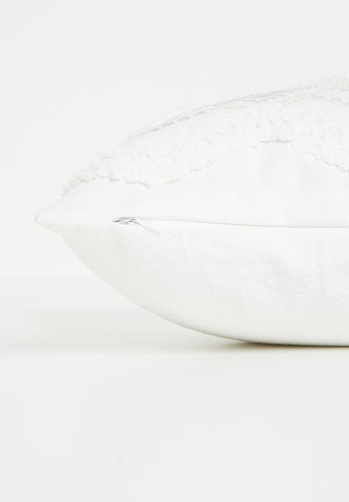 Sixth Floor - Chenille cushion cover - White