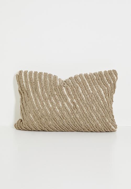 Lines embroidered cushion cover - Multi