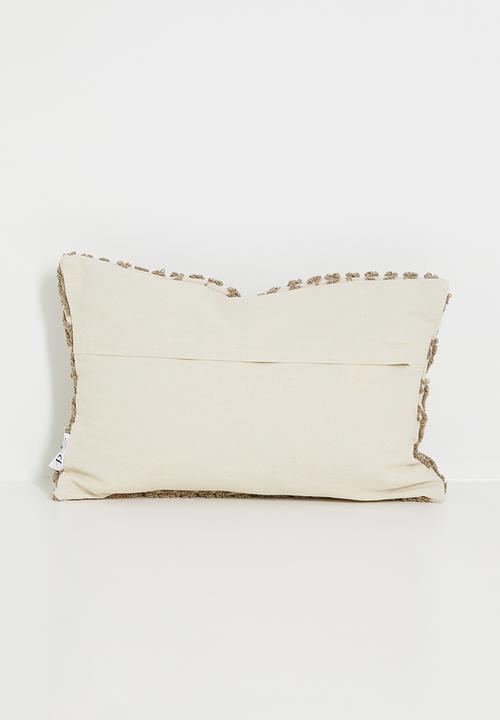 Sixth Floor - Lines embroidered cushion cover - Multi