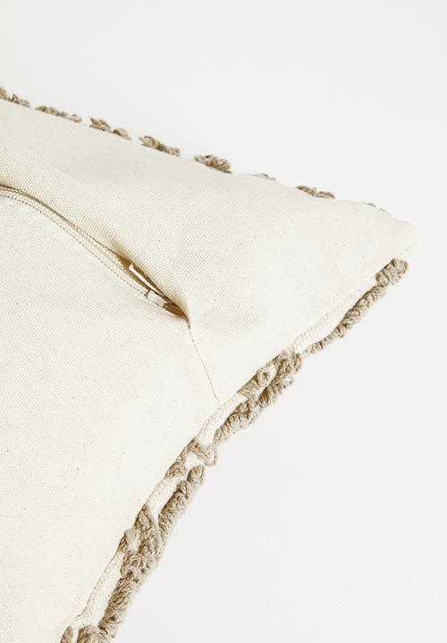 Sixth Floor - Lines embroidered cushion cover - Multi