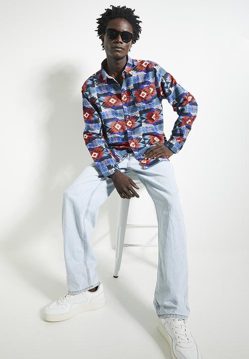 Brave Soul - Shirts - Blue Combo