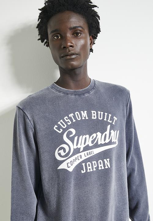 Superdry. - Vintage Wash Relaxed Crew - Lauren Navy
