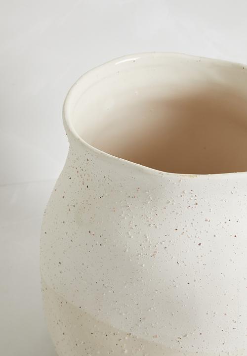 Sixth Floor - Opulent oasis vase - white