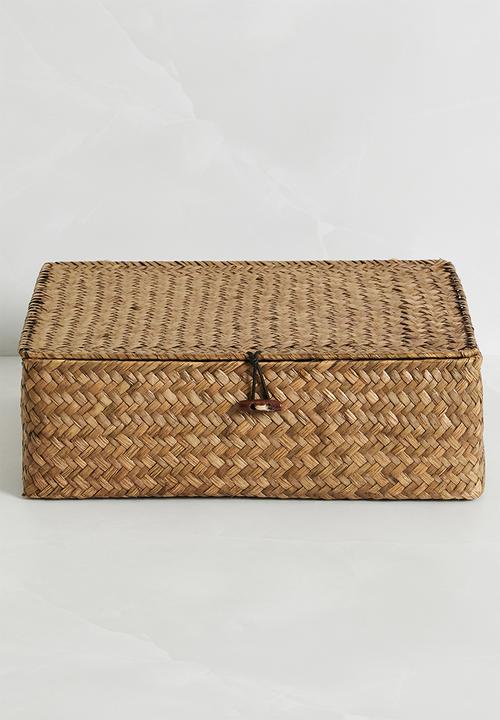 Sixth Floor - Set of Seagrass Storage Baskets - Natural