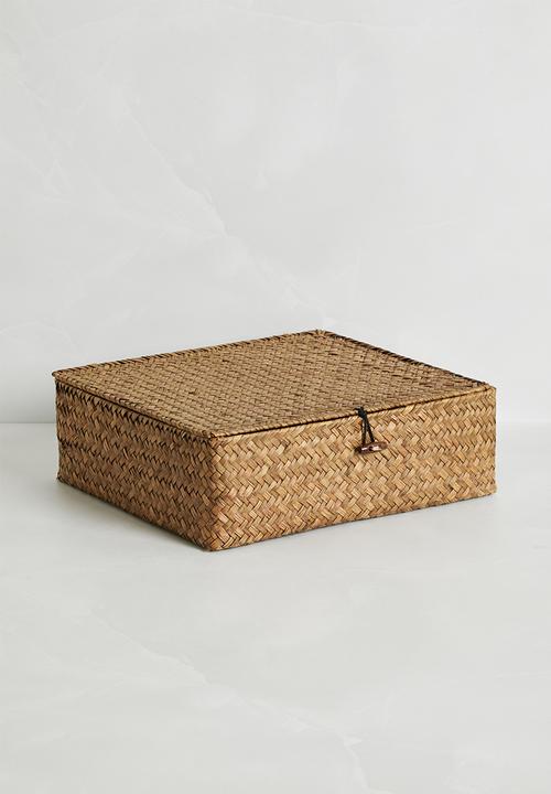 Sixth Floor - Set of Seagrass Storage Baskets - Natural