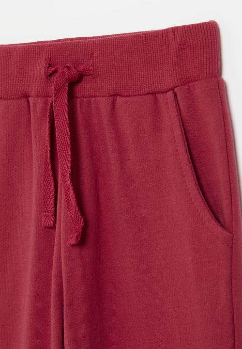 Pop Candy - Sweat pants-red