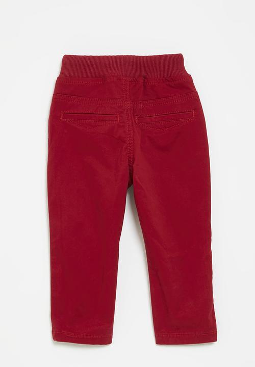 Pop Candy - Drawstring pants - maroon