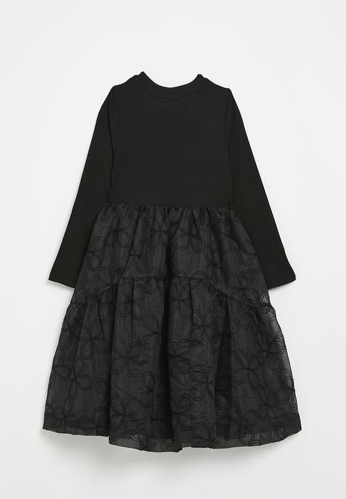 Pop Candy - Combo dress-black
