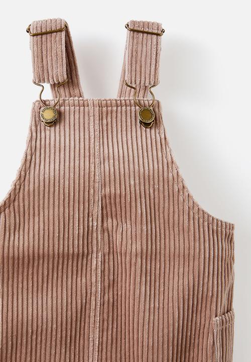 Cotton On - Samson cord overall - oat milk