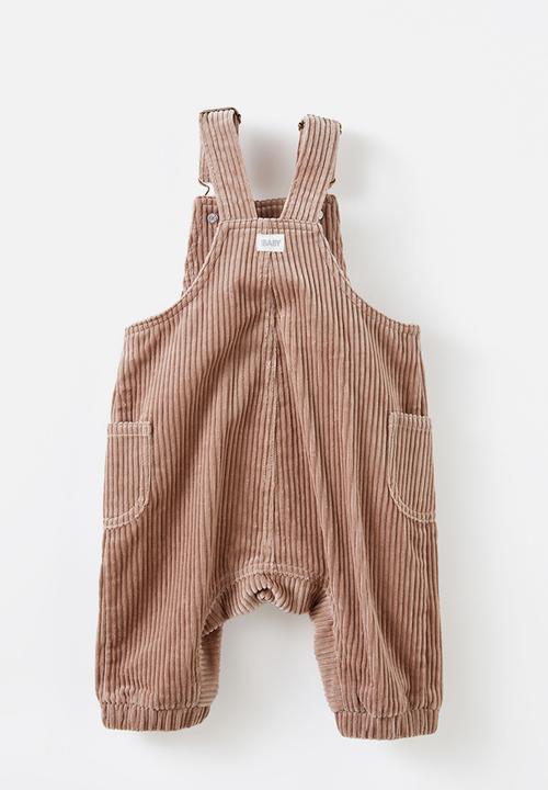 Cotton On - Samson cord overall - oat milk