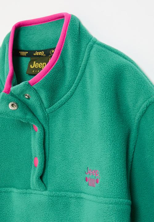 JEEP - Micro fleece pullover - emerald green