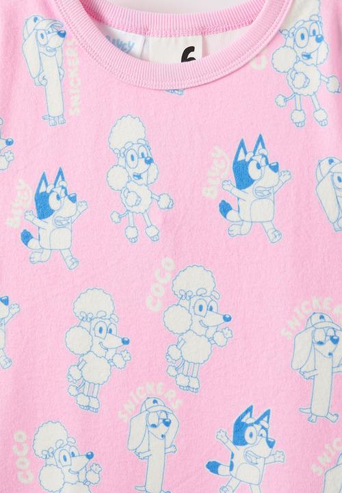 Cotton On - Dani short sleeve pyjama set licensed - lcn blu fairy pink/coco