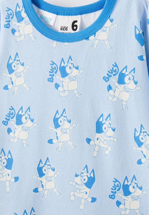 Cotton On - Damon short sleeve pyjama set license - lcn blu dawn blue/bluey yardage
