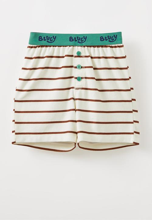 Cotton On - Damon short sleeve pyjama set license - lcn blu dark vanilla/chestnut 