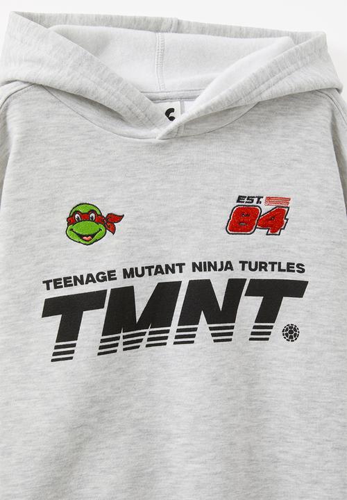 Cotton On - License sammy oversize hoodie - lcn nic fog grey marle/tmnt 84