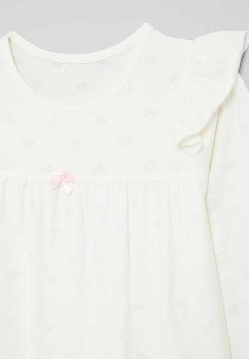 Pop Candy - Frilled tee - white