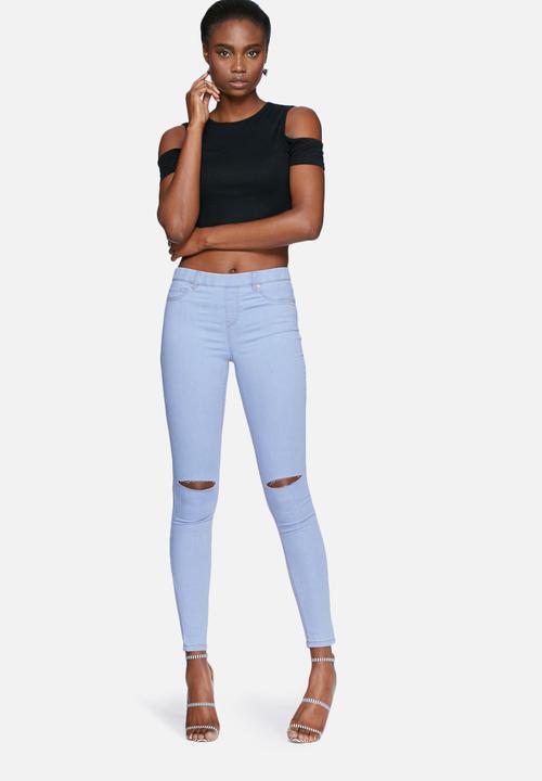 New Look - Rib cold shoulder tee
