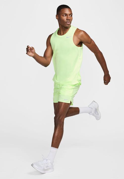 Nike - Dri-FIT 18cm (approx.) Brief-Lined Running Shorts - Volt/Barely Volt