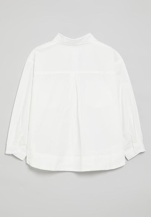 Pop Candy - Button down shirt-white