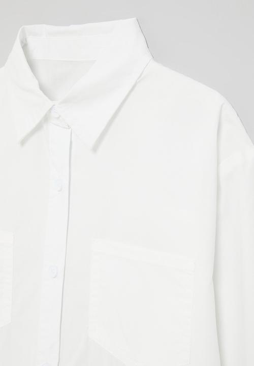 Pop Candy - Button down shirt-white