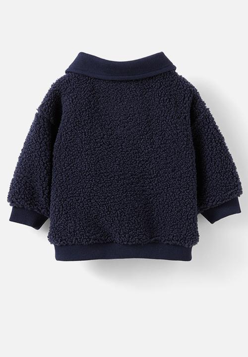Cotton On - Teddy fleece sweater - navy ink