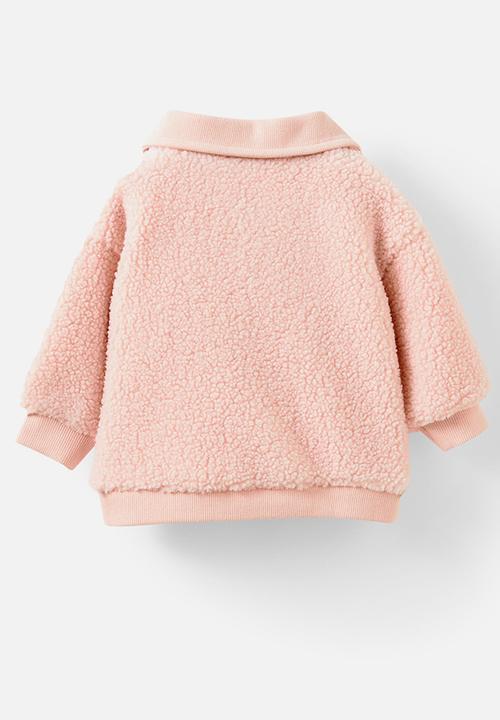 Cotton On - Teddy fleece sweater - pink pearl