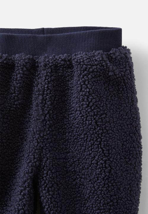 Cotton On - Teddy fleece trackpant - navy ink