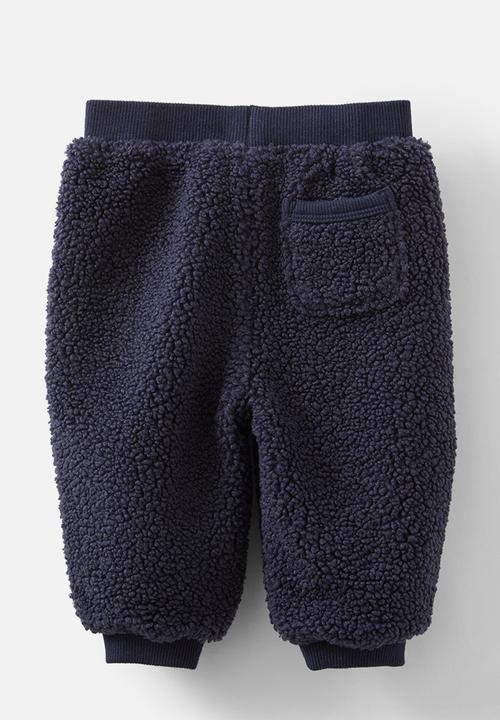 Cotton On - Teddy fleece trackpant - navy ink