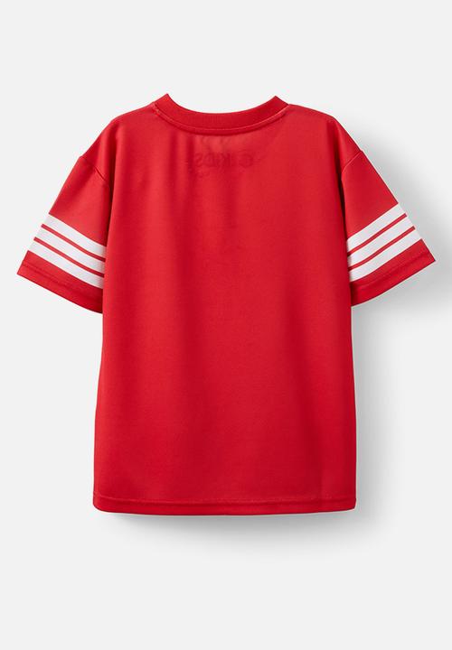 Cotton On - Lewi short sleeve sports tee - varsity red/ 72