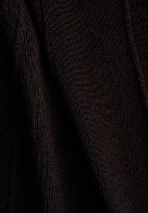 H&M - Cut-out-back dress - dark brown